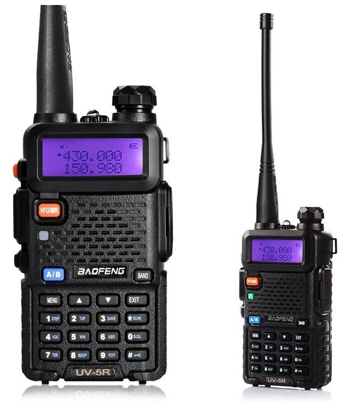 портативные Baofeng Uv-5r 8w (2 режима мощности) .