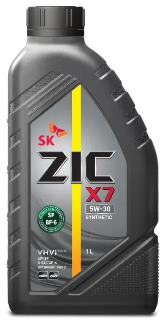 Zic x7 5w30 (1l)_масло моторное! синт.\ api sn+, ilsac gf-5, gm dexos 1 gen 2 Zic 132675