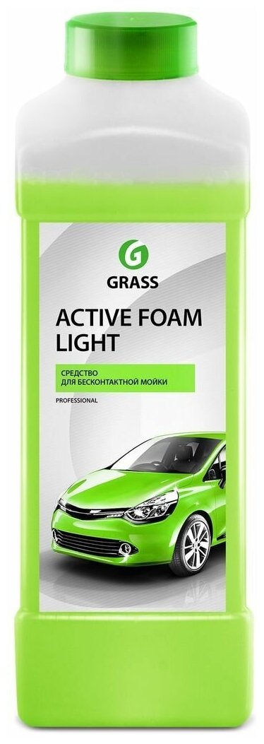 Автошампунь для бесконт. мойки Active Foam Light (1л) GRASS 132100