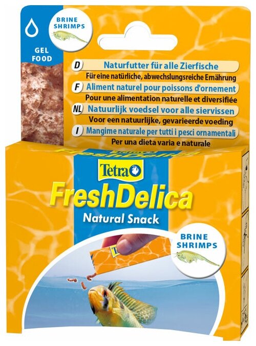 Корм для аквариумных рыб Tetra FreshDelica Brine Shrimps 48 г (желе креветки) - фотография № 5
