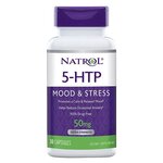 Natrol 5-HTP 50mg 45 caps/ Капсулы 5-HTP для настроения и стресса 50 мг 45 капс - изображение