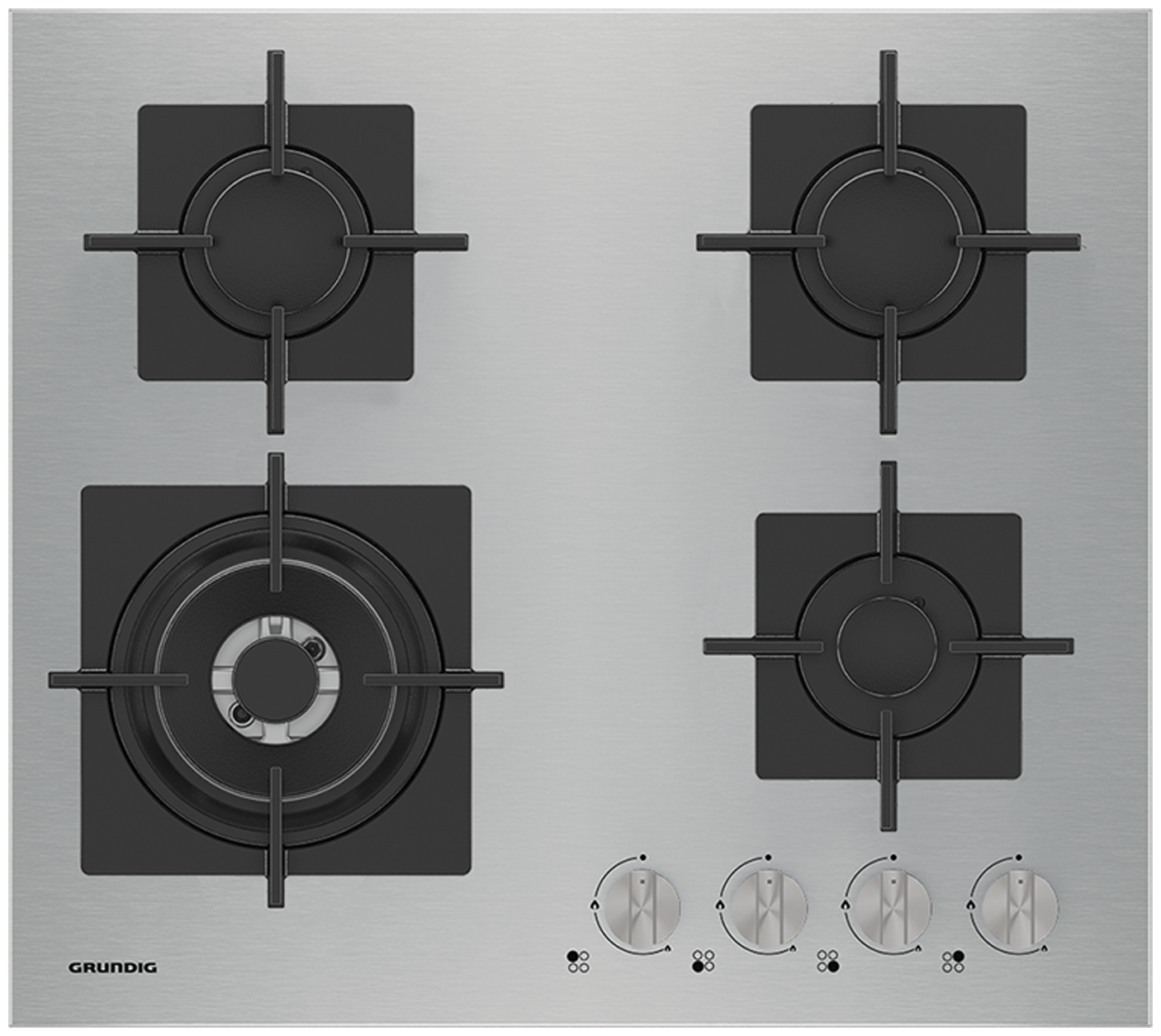 Встраиваемая газовая панель независимая Grundig GIGF 6234120 X