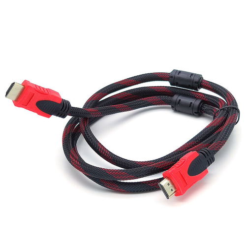 Высокоскоростной кабель HDMI-HDMI 1.4v 1.2 - 1.5 метра (в оплетке) с фильтром,поддержка 4K,144Гц для ПК, монитора, ТВ