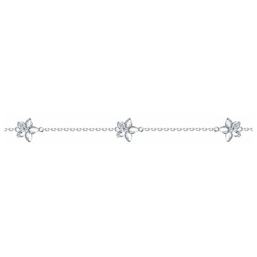 Браслет Diamant из серебра с фианитами 94-150-01636-2, размер 16\19 см