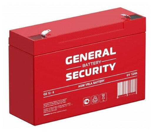 Аккумуляторная батарея General Security GS12-6