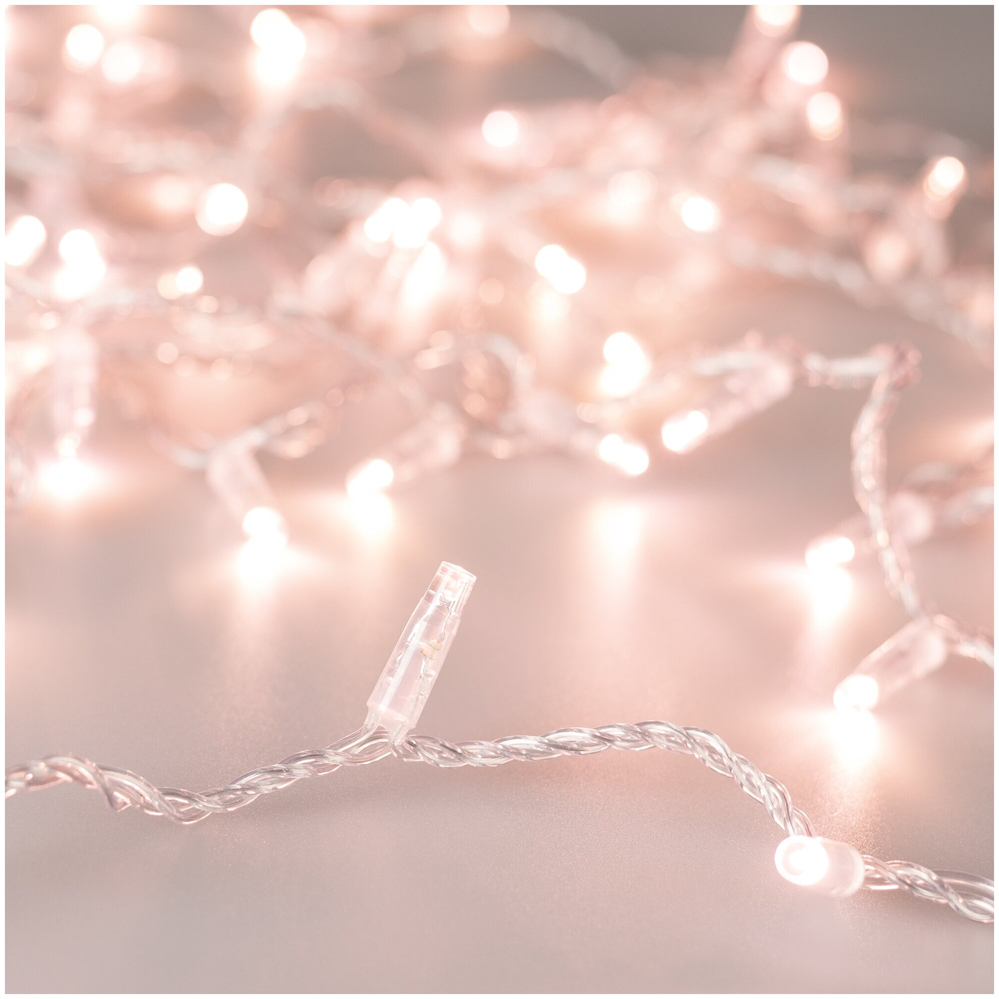 10м. Уличная гирлянда нить розовый свет Ardecoled 230V ARD-String-Classic-1000-Clear-100Led-Pulse Rose Gold (31643) - фото №1
