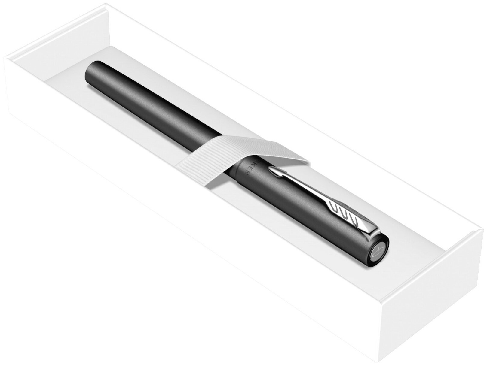 Ручка перьев. Parker Vector XL F21 (2159749) черный мет. F сталь нержавеющая в компл.:картридж 1шт с - фото №4