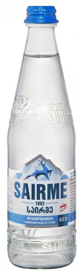 Вода родниковая питьевая Sairme Springs негазированная, стекло, 0.5 л - фотография № 5