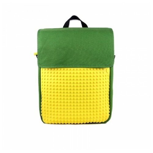фото Upixel рюкзак canvas top lid pixel backpack (wy-a005), зеленый/желтый