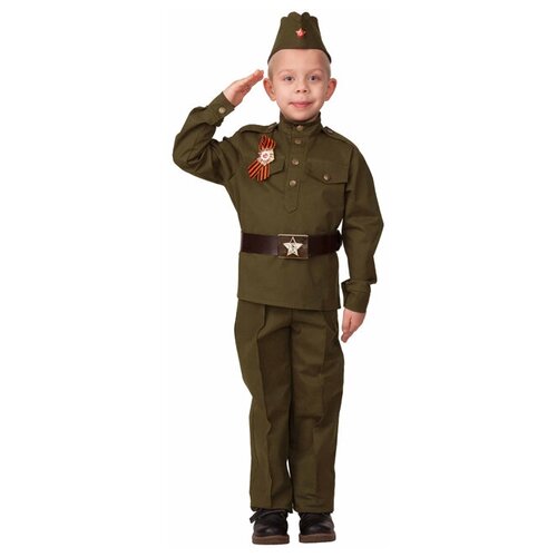 Батик Детская военная форма Солдат в пилотке, рост 116 см 8008-2-116-60 батик детская военная форма солдат в пилотке рост 104 см 8008 2 104 52