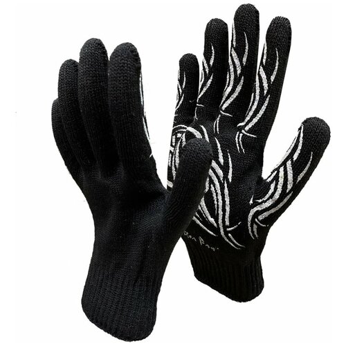 100 пар. Перчатки рабочие хб Master-Pro® тату блэк, 10 класс вязки, плотность 5/10 черный, размер L