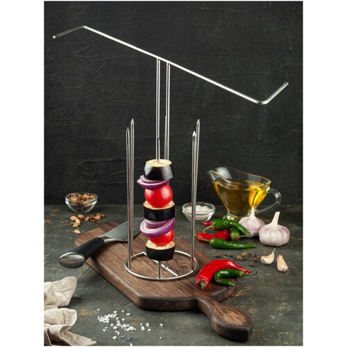 Шампурница ''Елочка'' D120*H340 6 шампуров, для Тандыра