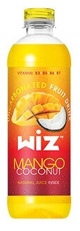 Напиток с соком «Wiz Mango Coconut (Виз Манго Кокос)» 0,5х9pet безалкогольный негазированный пастеризованный - фотография № 2