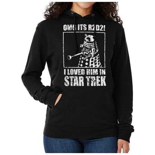 фото Толстовка / худи dream shirts далек r2-d2 / dalek r2d2 женский черный 44 размер