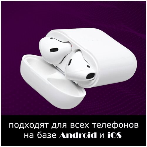 Гарнитура Беспроводная BRIGHT SOUND TOUCH Наушники вкладыши для iphone android Беспроводные Bluetooth белый 89000₽