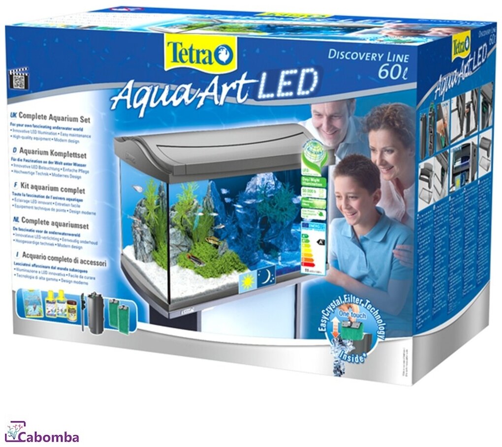 Аквариумный комплекс TETRA AquaArt LED 60 литров 62х34х43см (освещение, фильтр, нагреватель) - фотография № 7