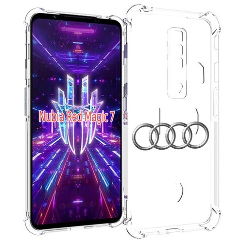 Чехол MyPads audi-ауди-7 мужской для ZTE Nubia Red Magic 7 задняя-панель-накладка-бампер чехол mypads audi ауди 6 мужской для zte nubia red magic 7 задняя панель накладка бампер