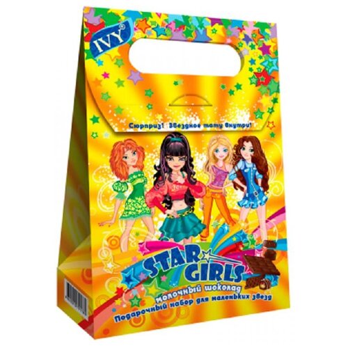 Набор подарочный IVY Star girls №349 Молочный шоколад Шампунь+Гель для душа 791789