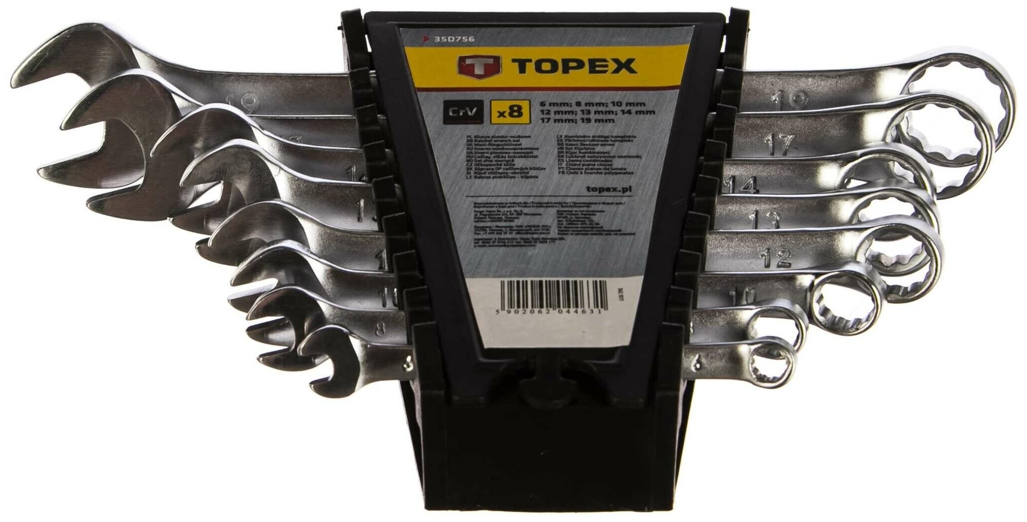 Topex Ключи комбинированные, сталь CrV 35D756 . - фотография № 2