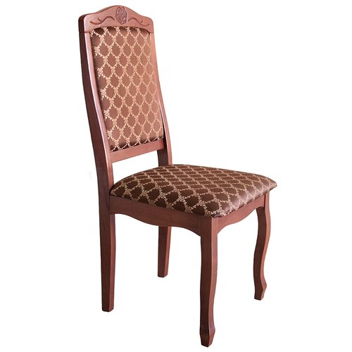 Деревянный стул для кухни из массива бука Орфей 1 шт, цвет орех