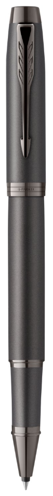 Ручка роллер Parker IM Monochrome Black, стержень:F, цвет чернил: black, в подарочной упаковке