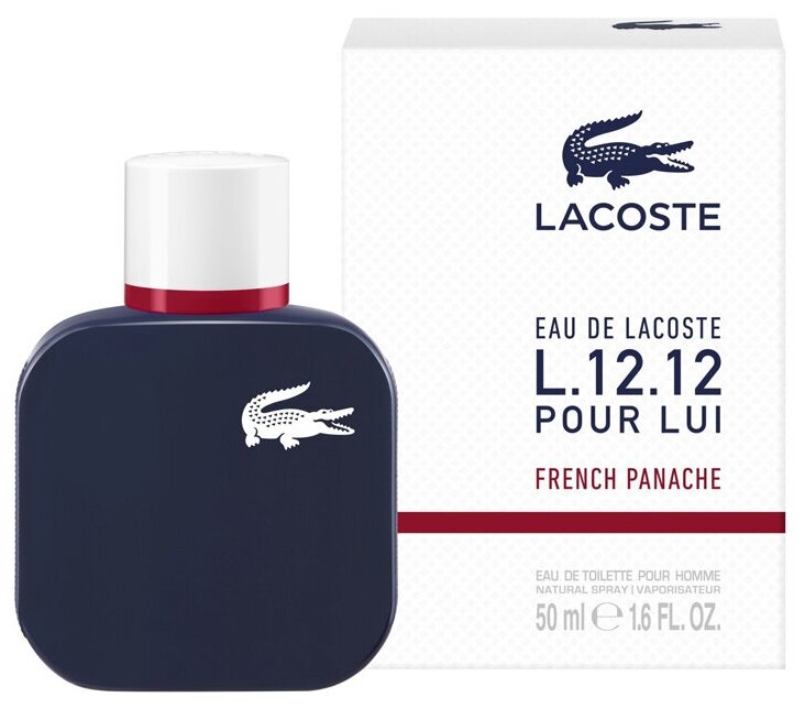 Lacoste, Eau De Lacoste L.12.12 Pour Lui French Panache, 50 мл, туалетная вода мужская