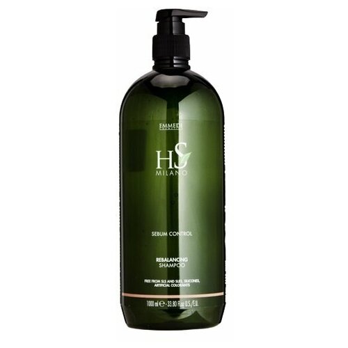 Шампунь себорегулирующий Dikson HS Milano Shampoo sebum control rebalancing, 1000 мл шампуни dikson шампунь себорегулирующий shampoo sebum control rebalancing hs milano