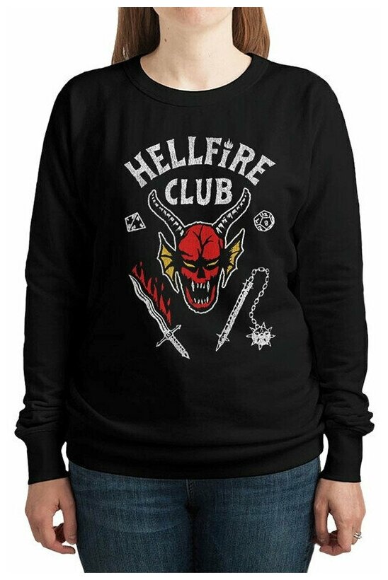 Свитшот DreamShirts с принтом Stranger Things - Hellfire Club 