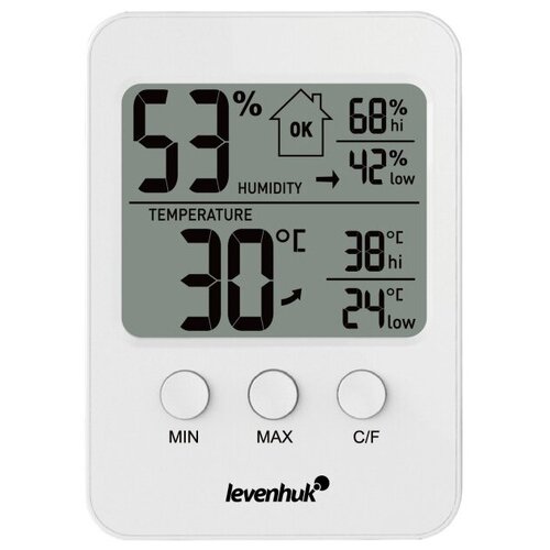 Термогигрометр Levenhuk Wezzer BASE L30 белый 183400₽