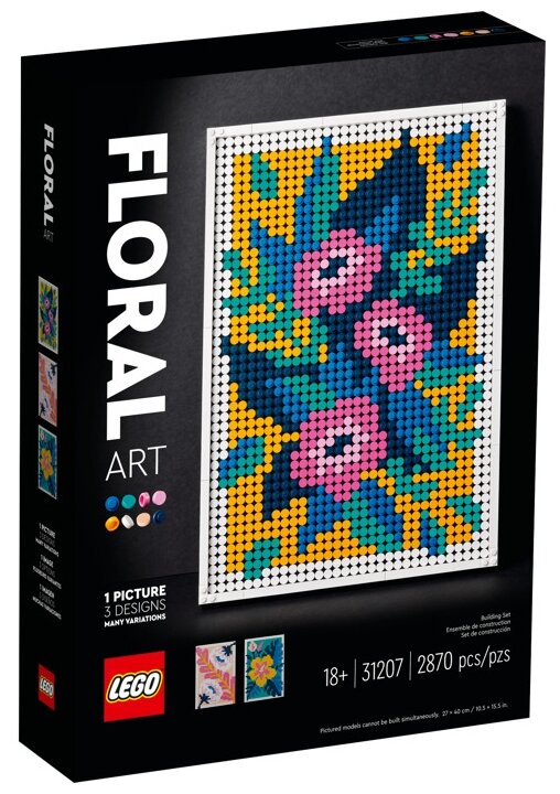 Набор с элементами конструктора LEGO 31207 Floral Art Set, 2870 дет.