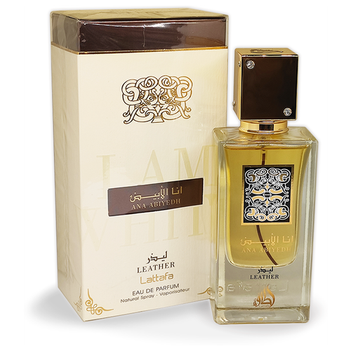 Парфюмерная вода Lattafa Ana Abiyedh Leather, 60 мл lattafa eau de perfume ana abiyedh leather unisex 100 ml