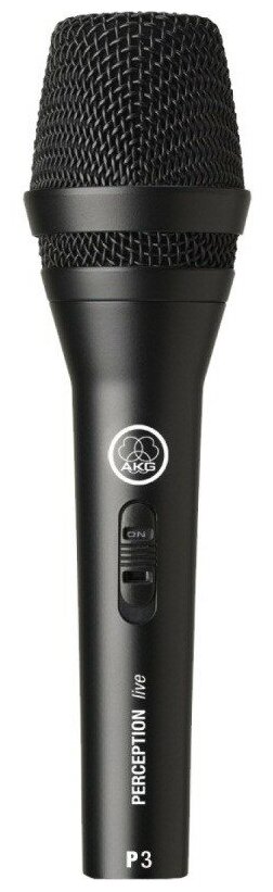 AKG P3S микрофон динамический кардиоидный вокальный/инструментальный, цвет черный