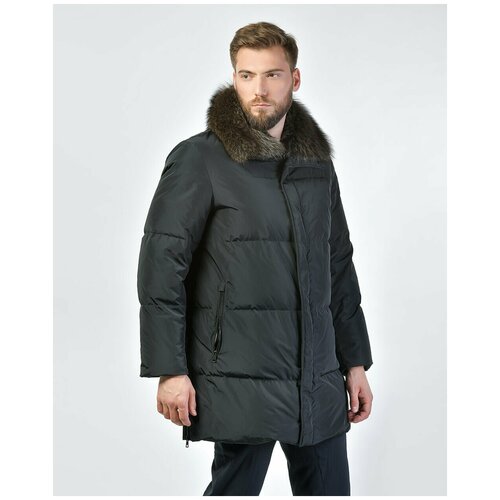 фото Пуховик с отделкой из меха сурка, gallotti, 50 итальянский