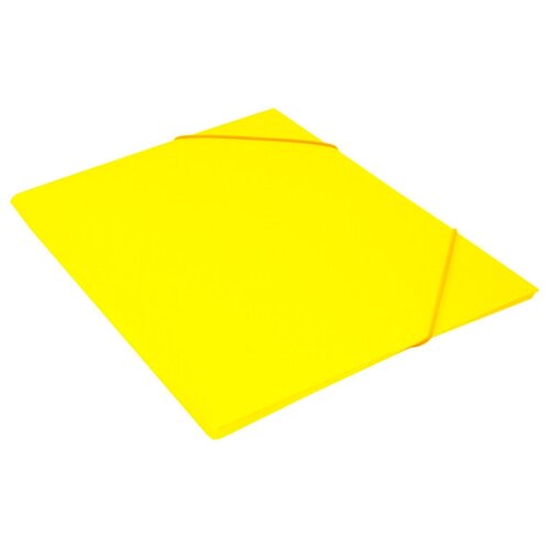 Набор из 10 штук Папка на резинке Бюрократ Double Neon DNE510YEL A4 пластик корешок 30мм 0.5мм желтый набор из 60 штук папка на резинке бюрократ pr05blck a4 пластик корешок 30мм 0 5мм черный