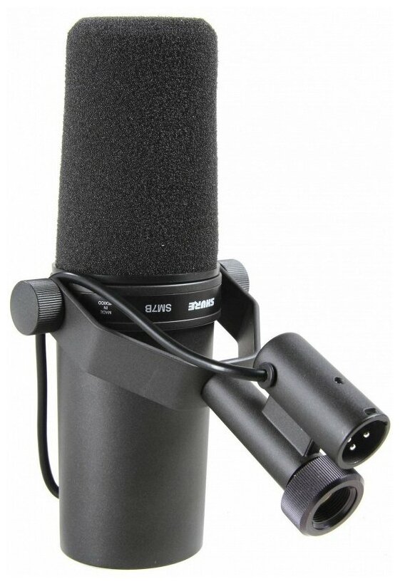 SHURE SM7B динамический студийный микрофон (телевидение и радиовещание).