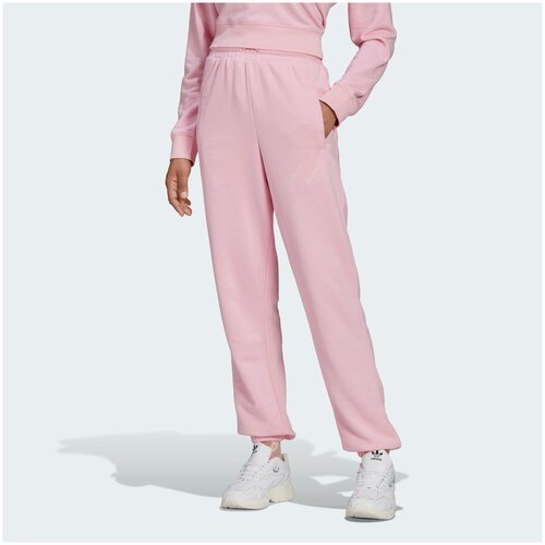 Брюки adidas, размер 40, розовый брюки джоггеры adidas размер 40 розовый
