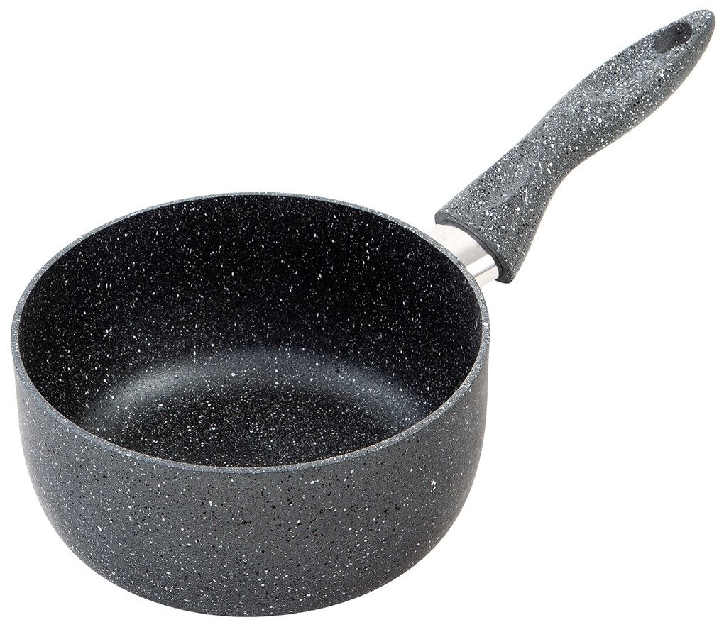 Ковш Scovo Stone Pan ST-031, с антипригарным покрытием, с крышкой, 1,5 л