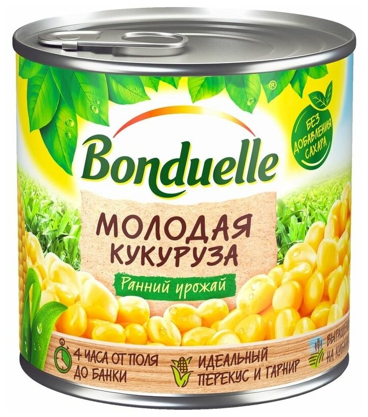 Кукуруза Bonduelle молодая сладкая, 340г