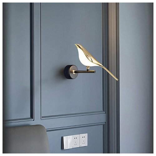 Дизайнерское бра Arsi черный/золото