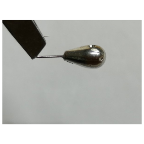 Мормышка Каблучок с отверстием цвет: Серебро 2мм 0.1гр 10шт