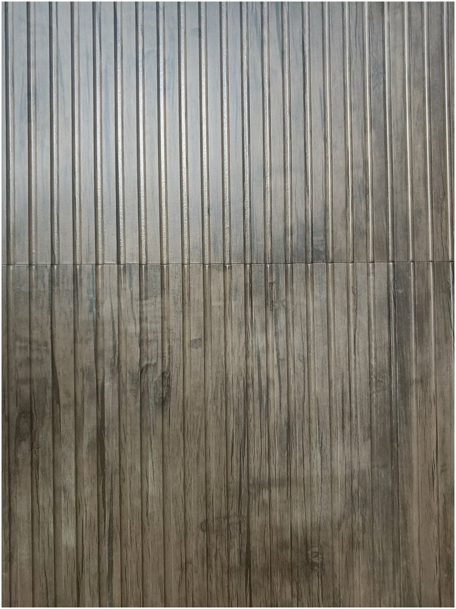 3 D Стеновая панель МДФ "Бергамо" тиковое дерево, эффект шелка, толщина 10мм, 4шт (1м2) - фотография № 2