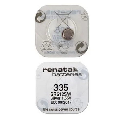 Кнопочная батарейка Renata R335 SR512 батарейка maxell r335 sr512sw s512l 1 55 в