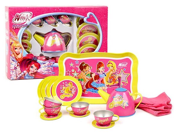 Затейники Чайный сервиз Winx Club 18 предметов металл GT8554