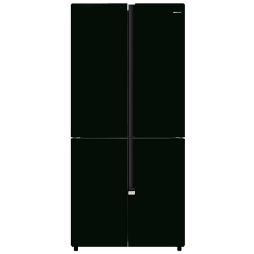 Холодильник HIBERG RFQ-510DX NFGB inverter, Cross Door, 470 л, черное мерцающее стекло