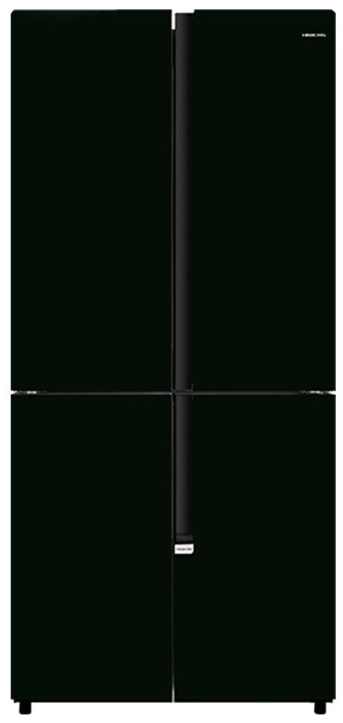 Холодильник HIBERG RFQ-510DX NFGB inverter, Cross Door, 470 л, черное мерцающее стекло
