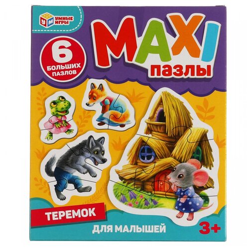 Макси-пазлы для малышей Умные игры Теремок 6 пазлов