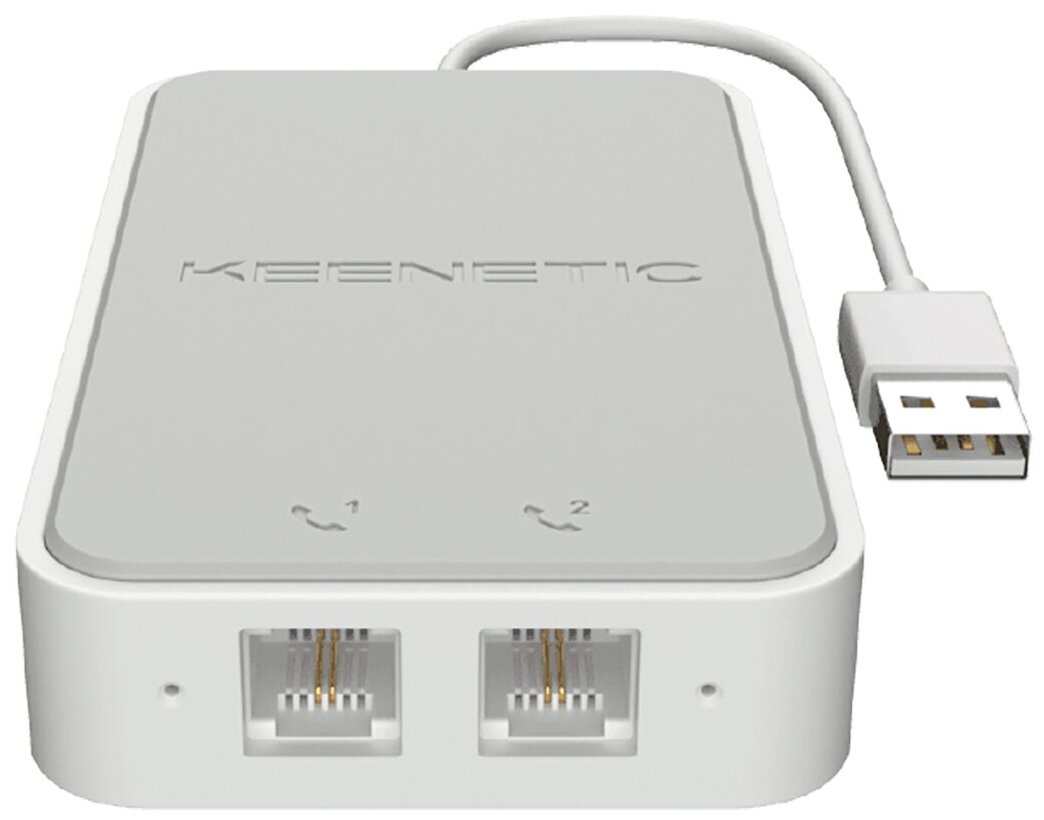 Keenetic Linear (KN-3110) USB-адаптер для двух аналоговых телефонов (921417)