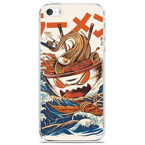 Силиконовый чехол на Apple iPhone 5/5s/SE Рамэн / для Эпл Айфон 5/5C/CE