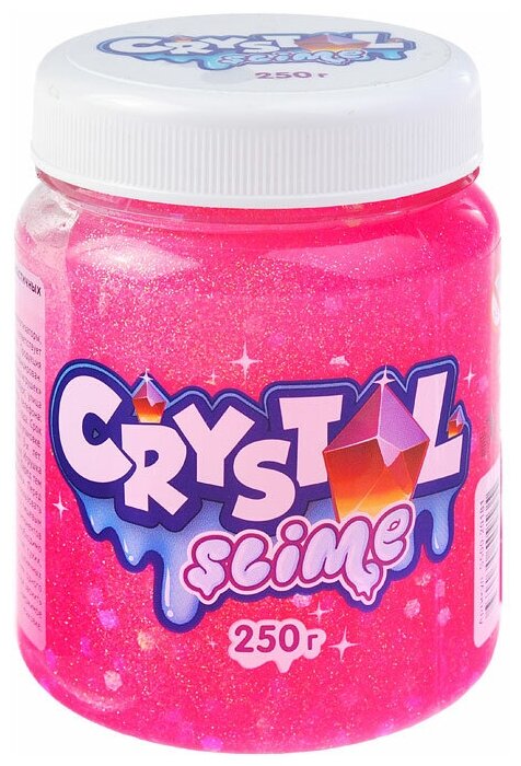 Игрушка Crystal slime, розовый, 250г