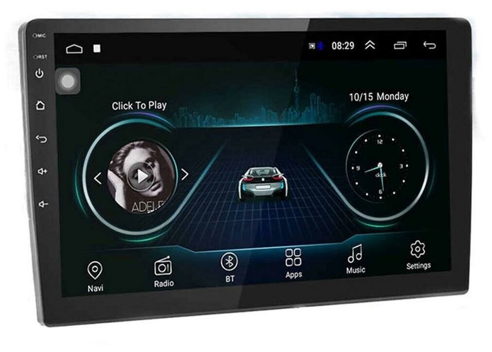 Автомагнитола 2 Din с сенсорным OLED экраном Eplutus CA101 (W3738RU) на базе Android. Диагональ экрана 10.1. Разрешение экрана 1280x800